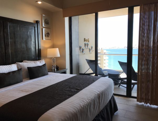 2nd Suite with ocean views, king bed and direct balcony access